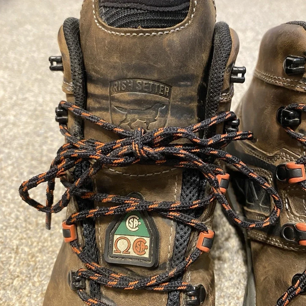 Irish Setter Work Boots Men Size 9 Crosby 6 Inch CSA Safety Toe Waterproof